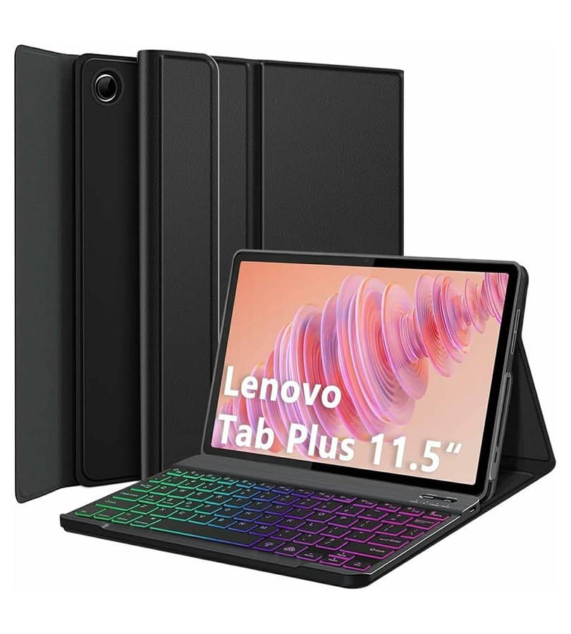 Калъф  с Клавиатура за Lenovo Tab Plus 11.5" TB351FU, Bluetooth Keyboard Case, Черен