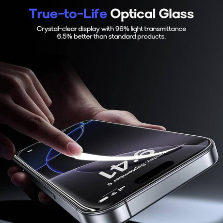 Стъклен Протектор за iPhone 18, Tempered CF Glass, Прозрачен (8)