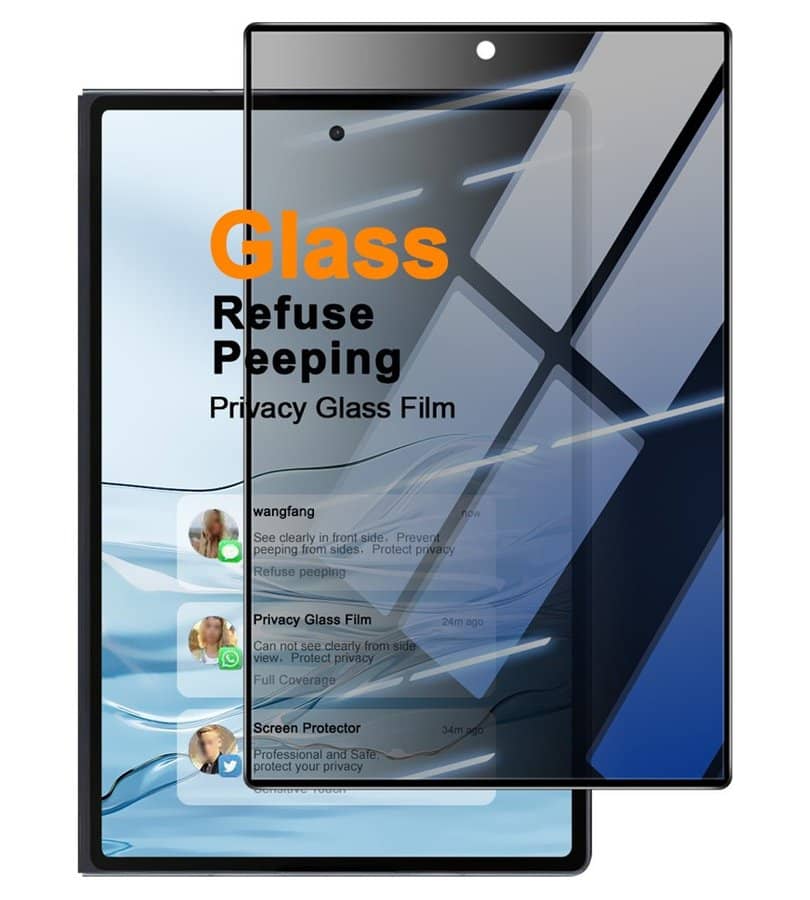 Затъмняващ Протектор за Samsung Z Fold 8, Imak Privacy Anti-Spy Glass, Черен