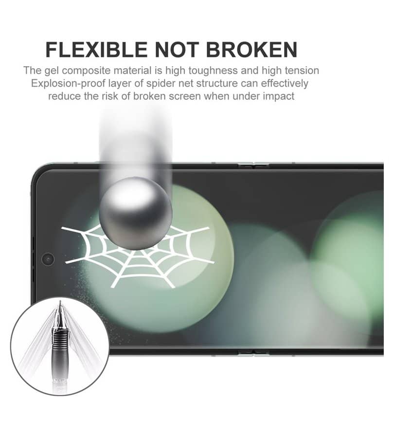 Протектор за Samsung Z Flip 7 FE/ Z Flip 6, TPU Film Set Glass, Прозрачен (5)