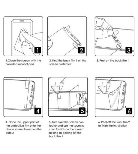 Протектор за Samsung Z Flip 7 FE/ Z Flip 6, TPU Film Set Glass, Прозрачен (8)