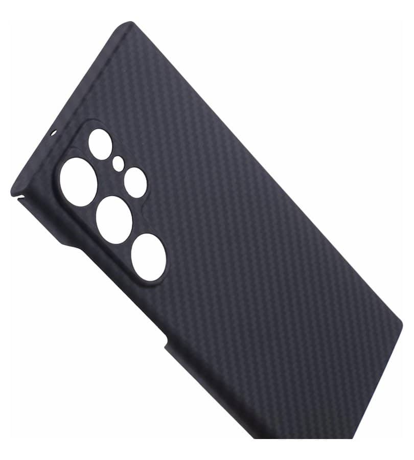 Карбонов Калъф за Samsung S24 Ultra, Aramid Fiber Case, Черен (6)