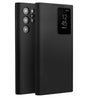Активен Кожен Калъф за Samsung S23 Ultra, Qialino Smart View Book Case, Черен