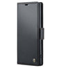 Кожен Калъф за Samsung Note 10 Plus, RFID Blocking Book Case, Черен