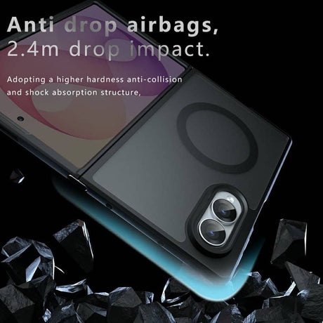 Magsafe Калъф за Samsung Z Fold 8, GKK MagMat Smoky Case, Черен (10)