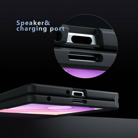 Magsafe Калъф за Samsung Z Fold 8, GKK MagMat Smoky Case, Черен (12)