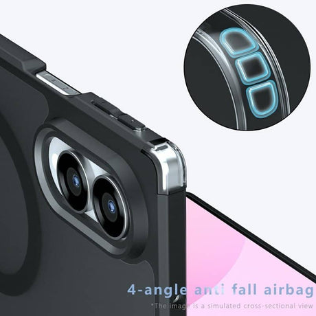 Magsafe Калъф за Samsung Z Fold 8, GKK MagMat Smoky Case, Черен (11)