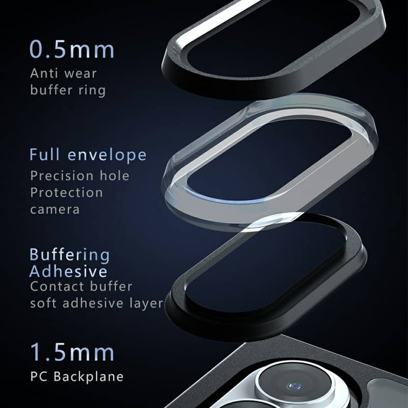 Magsafe Калъф за Samsung Z Fold 8, GKK Mag Clear Case, Черен (3)