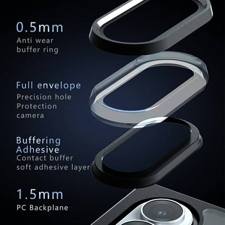Magsafe Калъф за Samsung Z Fold 8, GKK Mag Clear Case, Черен (3)
