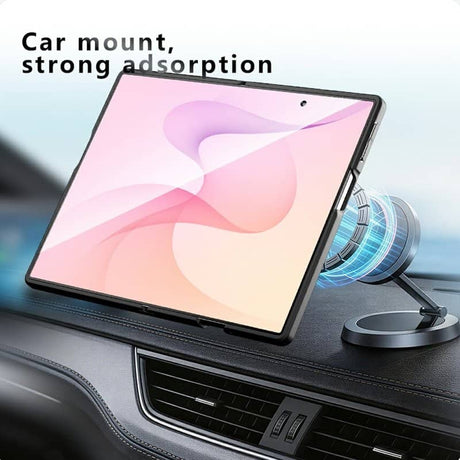 Magsafe Калъф за Samsung Z Fold 8, GKK Mag Clear Case, Черен (6)