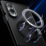 Magsafe Калъф за Samsung Z Fold 8, GKK Mag Clear Case, Черен (5)