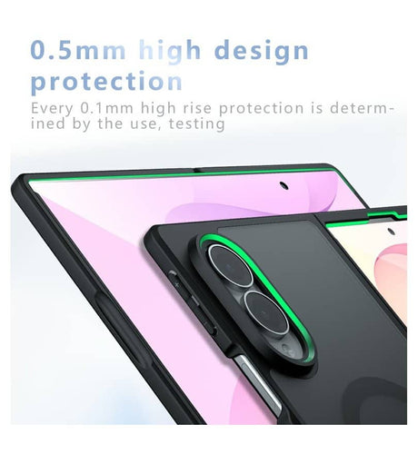 Magsafe Калъф за Samsung Z Fold 8, GKK MagMat Smoky Case, Черен (13)