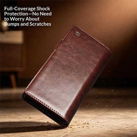 Кожен Калъф за Samsung Z Fold 8 Ultra, Qialino Leather Book Case, Черен (15)