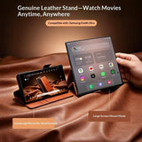 Кожен Калъф за Samsung Z Fold 8 Ultra, Qialino Leather Book Case, Светло Кафяв (2)