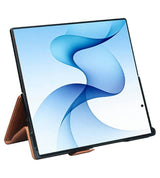 Кожен Калъф за Samsung Z Fold 8 Ultra, Qialino Leather Book Case, Светло Кафяв (6)