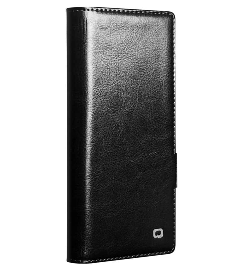 Кожен Калъф за Samsung Z Fold 8 Ultra, Qialino Leather Book Case, Черен (6)