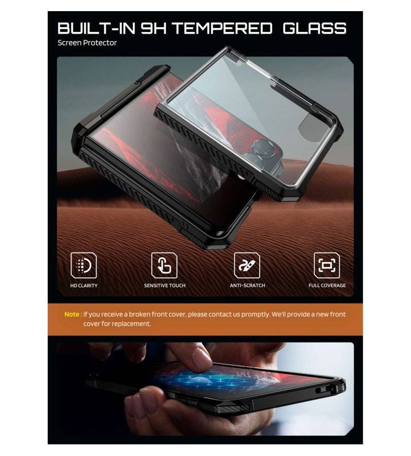 Magsafe Противоударен Калъф за Samsung Z Flip 8, Supcase UB Grip Mag Case, Черен (6)