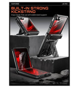 Противоударен Калъф за Samsung Z Flip 8, Supcase Unicorn Beetle Pro Case, Черен (5)