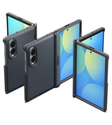 Magsafe Противоударен Калъф за Samsung Z Fold 8, Spigen Slim Armor Pro Case, Син (5)