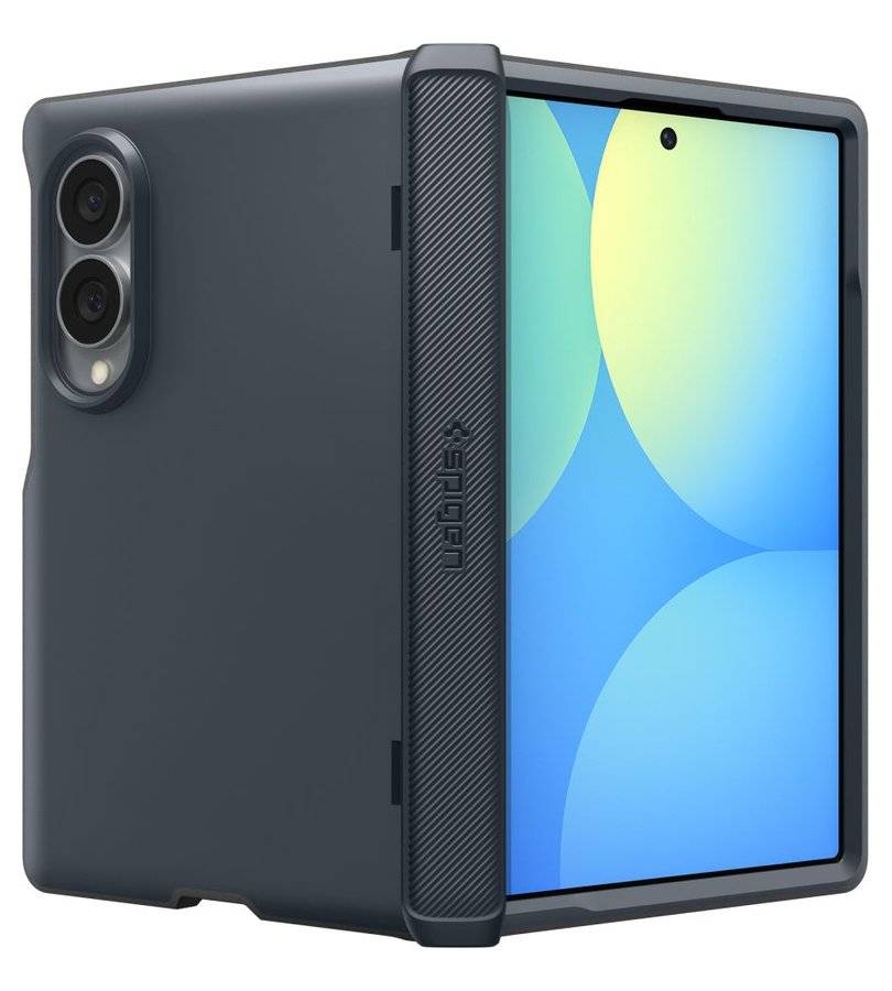 Magsafe Противоударен Калъф за Samsung Z Fold 8, Spigen Slim Armor Pro Case, Син (2)