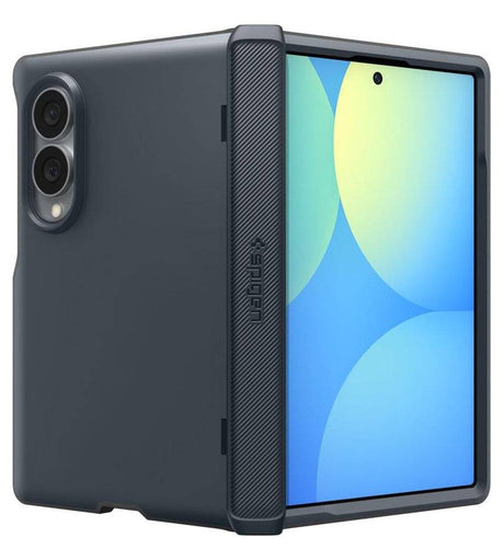 Magsafe Противоударен Калъф за Samsung Z Fold 8, Spigen Slim Armor Pro Case, Син (2)