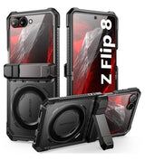 Magsafe Противоударен Калъф за Samsung Z Flip 8, Supcase UB Grip Mag Case, Черен