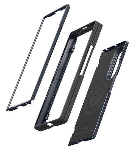 Magsafe Противоударен Калъф за Samsung Z Fold 8 Ultra, Spigen Slim Armor Pro Case, Син (7)