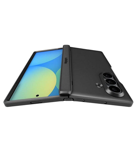 Magsafe Противоударен Калъф за Samsung Z Fold 8 Ultra, Spigen Slim Armor Pro Case, Черен (4)