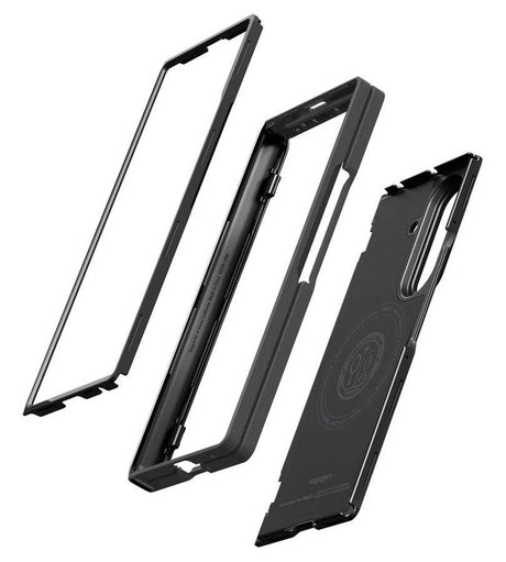 Magsafe Противоударен Калъф за Samsung Z Fold 8 Ultra, Spigen Slim Armor Pro Case, Черен (5)