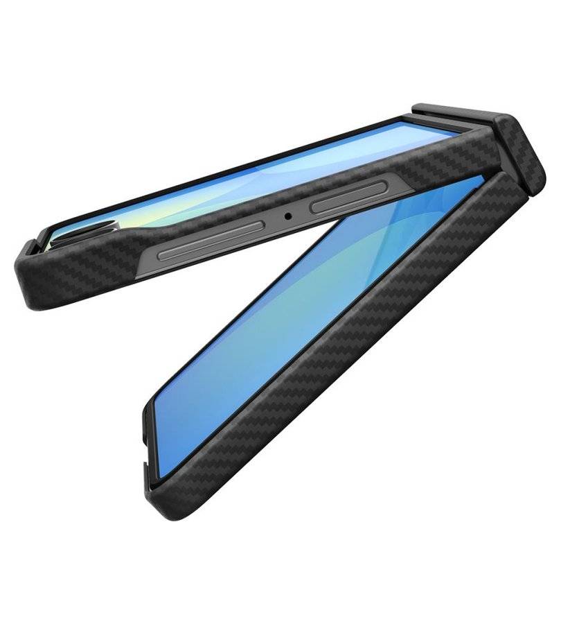 Magsafe Калъф за Samsung Z Flip 8, Spigen Airskin Aramid Case, Черен (2)
