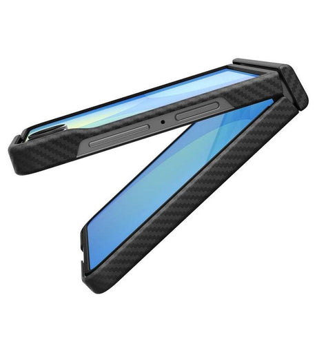 Magsafe Калъф за Samsung Z Flip 8, Spigen Airskin Aramid Case, Черен (2)