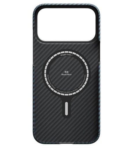 Magsafe Калъф за iPhone 17 Pro Max, Pitaka Edge Black/Grey Case, Черен (5)