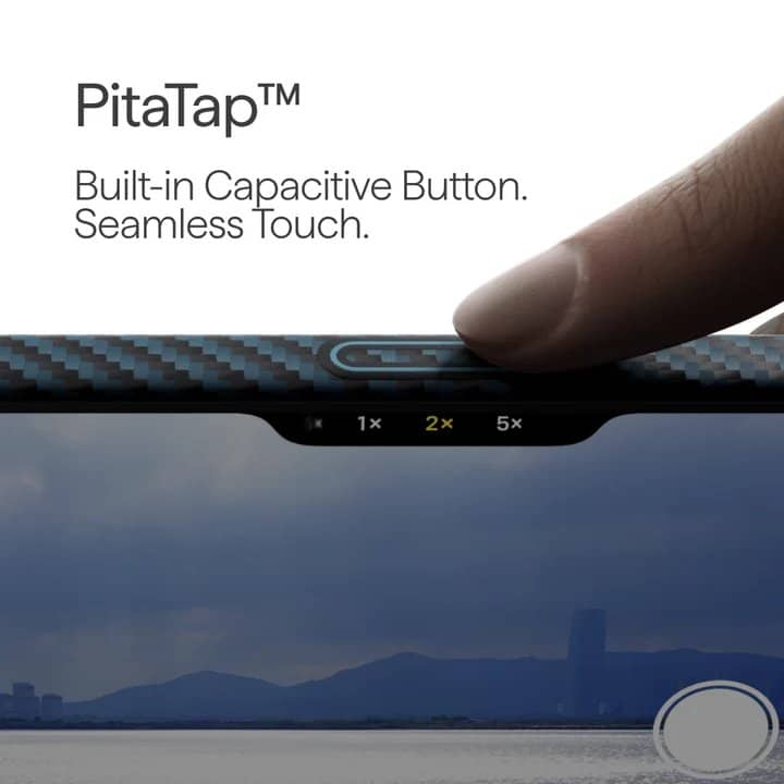 Magsafe Калъф за iPhone 17 Pro Max, Pitaka Edge Black/Grey Case, Черен (7)