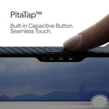 Magsafe Калъф за iPhone 17 Pro Max, Pitaka Edge Black/Grey Case, Черен (7)