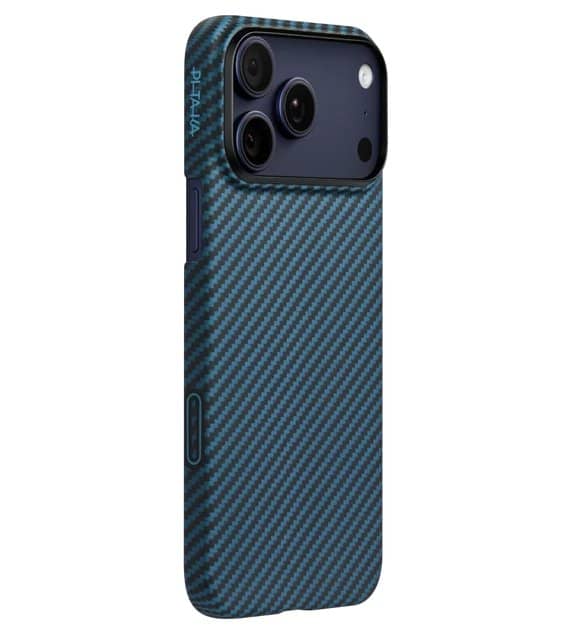 Magsafe Калъф за iPhone 17 Pro Max, Pitaka Edge Black/Grey Case, Черен