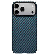Magsafe Калъф за iPhone 17 Pro Max, Pitaka Edge Black/Grey Case, Черен (4)