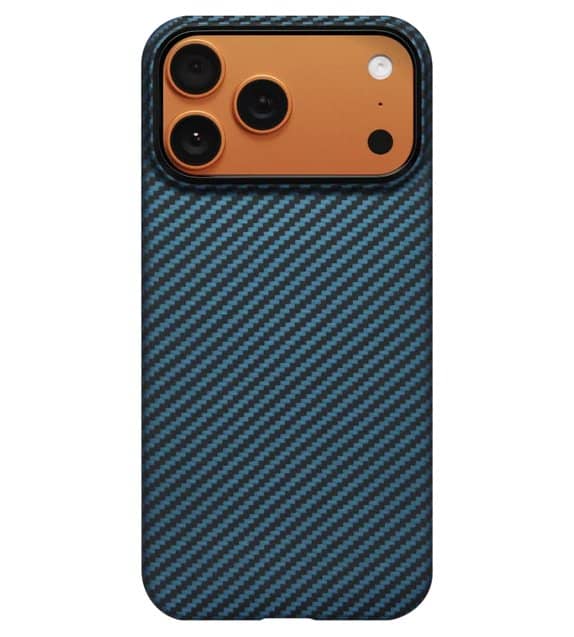 Magsafe Калъф за iPhone 17 Pro Max, Pitaka Edge Black/Grey Case, Черен (3)