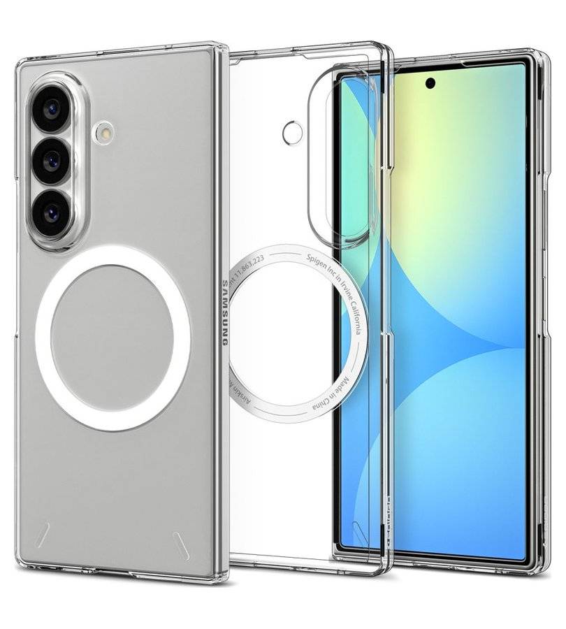 Magsafe Тънък Калъф за Samsung Z Fold 8 Ultra, Spigen AirSkin Case, Прозрачен