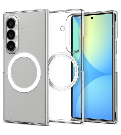 Magsafe Тънък Калъф за Samsung Z Fold 8 Ultra, Spigen AirSkin Case, Прозрачен