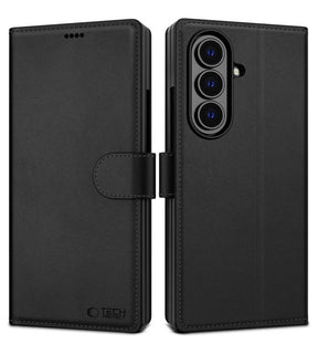 Кожен Калъф за Samsung Z Fold 8 Ultra, Tech-Protect Wallet Book Case, Черен