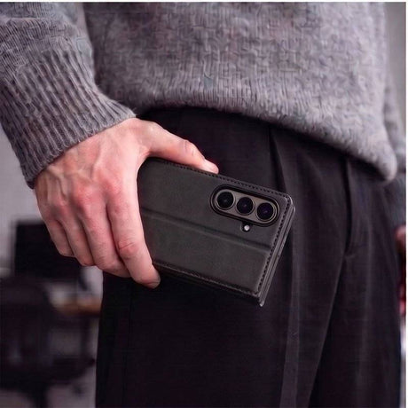 Кожен Калъф за Samsung Z Fold 8 Ultra, Tech-Protect Wallet Book Case, Черен (6)