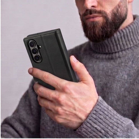 Кожен Калъф за Samsung Z Fold 8 Ultra, Tech-Protect Wallet Book Case, Черен (5)