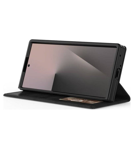 Кожен Калъф за Samsung Z Fold 8 Ultra, Tech-Protect Wallet Book Case, Черен (3)