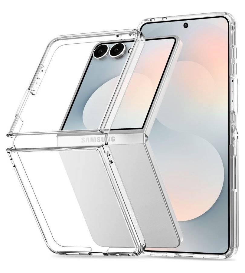 Калъф за Samsung Z Flip 8, Tech-Protect FlexAir Hybrid Case, Прозрачен