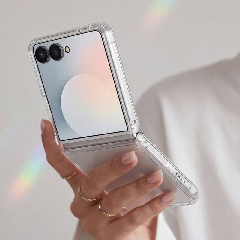 Калъф за Samsung Z Flip 8, Tech-Protect FlexAir Hybrid Case, Прозрачен (3)