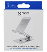 Метална Стойка за Таблети и Смартфони за Бюро и Витрини, Desk Stand 360, Сребрист (6)