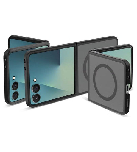 Magsafe Калъф за Samsung Z Flip 8, Tech-Protect MagMat Case, Черен (3)