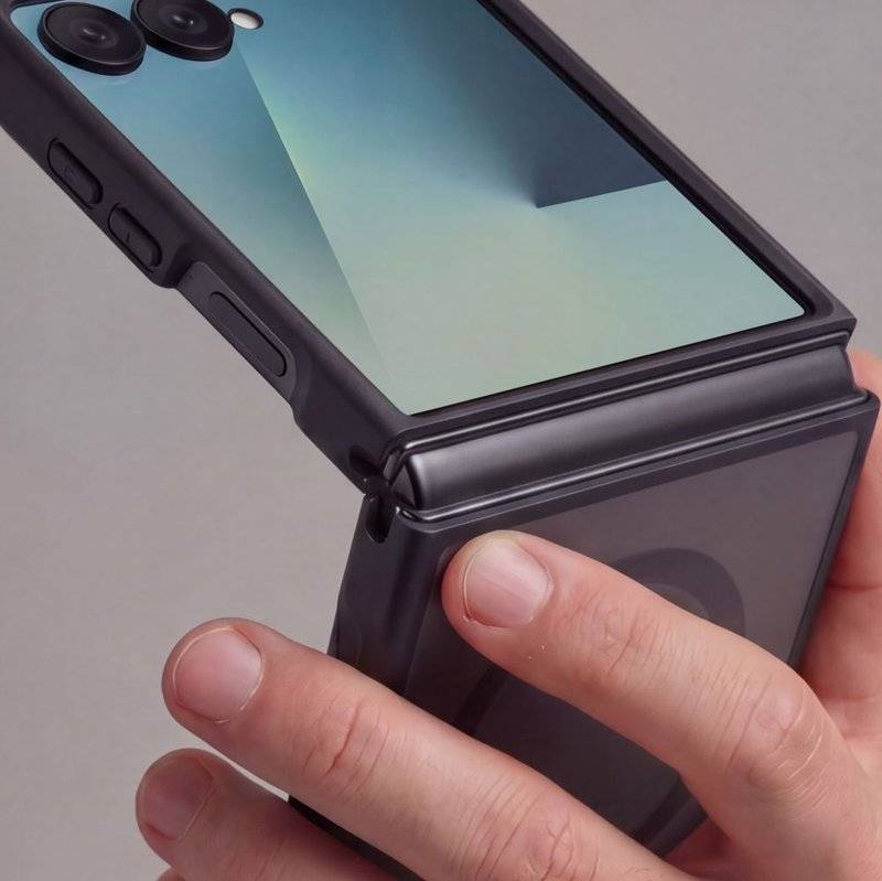 Magsafe Калъф за Samsung Z Flip 8, Tech-Protect MagMat Case, Черен (6)