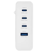 Зарядно с USB-A/USB-C x3, Prio GaN PD PPS Charger 100W, Бял