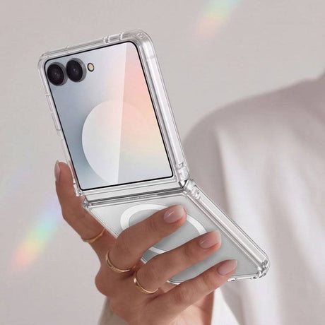 Magsafe Калъф за Samsung Flip 8, Tech-Protect FlexAir Hybrid Case, Прозрачен (4)